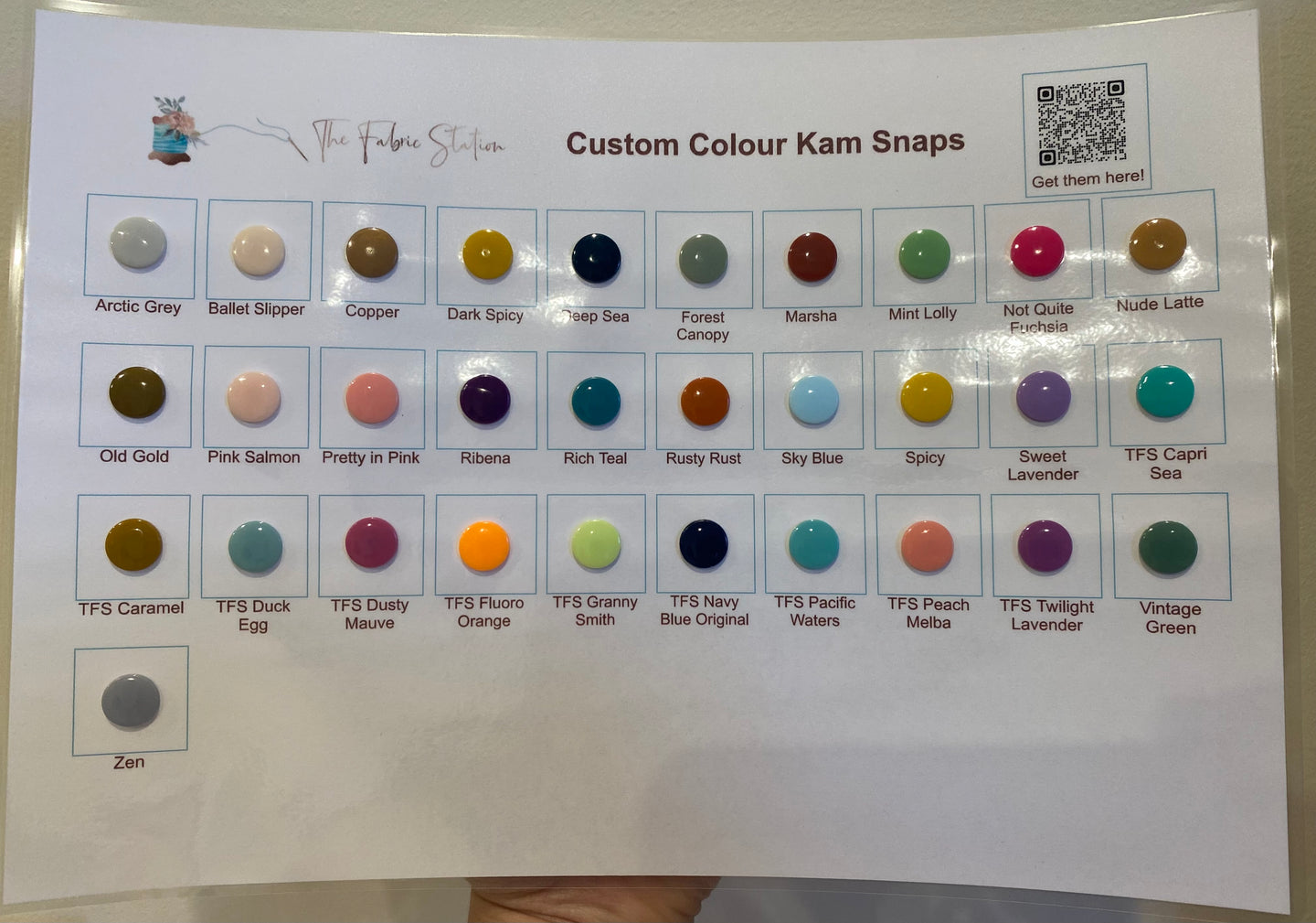 Custom Colour Kam Snaps