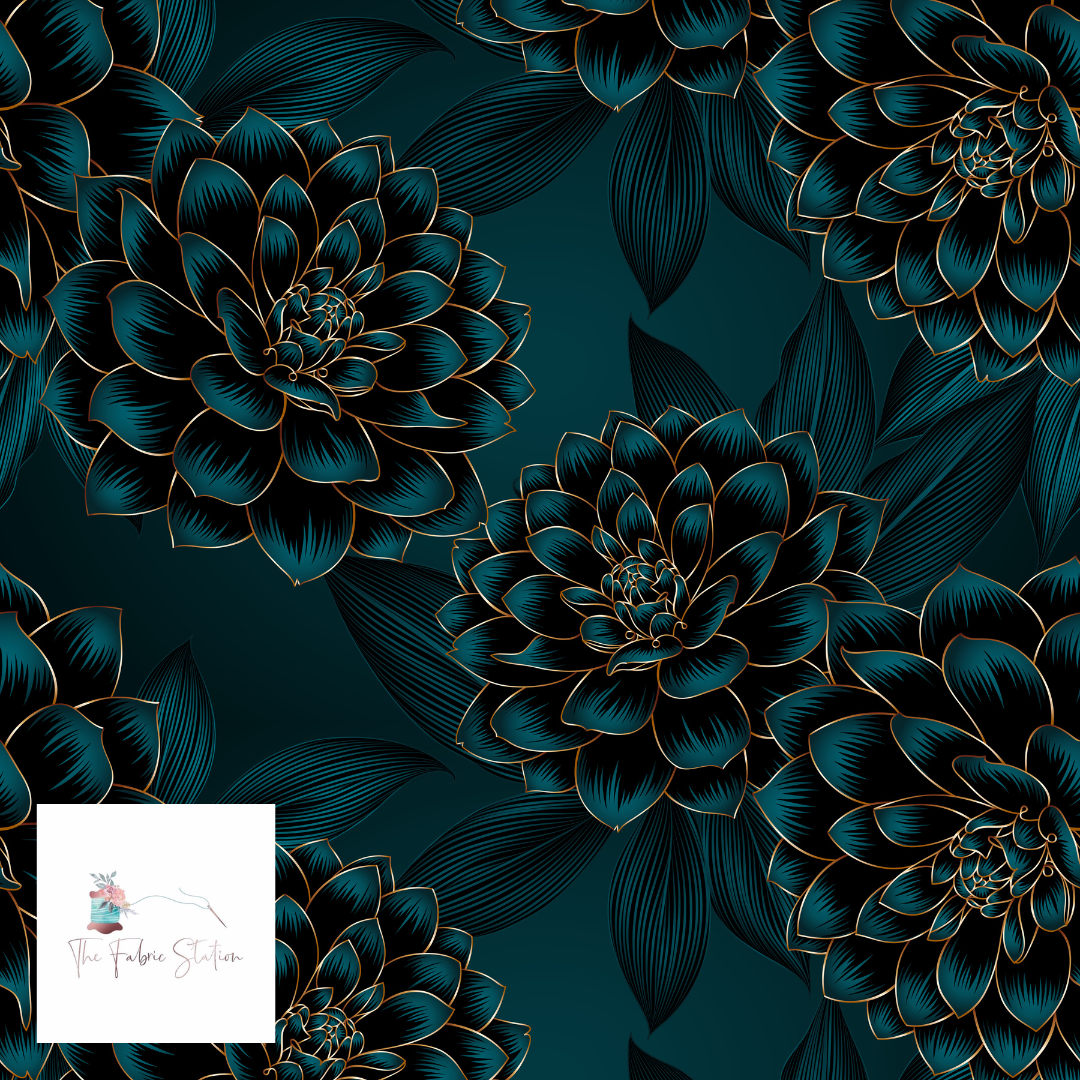 Teal is the new Black PUL 83cm